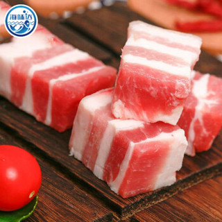 海味达 五花肉块 猪肉 生鲜 1kg 国产免切精调理