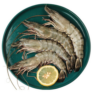 寰球渔市 孟加拉黑虎虾（33-48只）400g/3盒装 净重1200g 老虎虾 海鲜水产 火锅 烧烤食材
