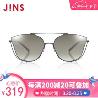 JINS睛姿19款女式金属时尚框太阳镜墨镜防紫外线LMN19S114 94黑色