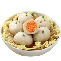 雄丰金沙贡丸500g包装蛋黄馅火锅丸子肉丸食材批发