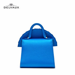 DELVAUX 包包女包斜挎奢侈品新品单肩包限量版包挂Miniatures系列旗袍 电光蓝