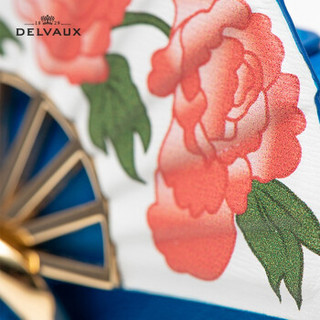 DELVAUX 包包女包斜挎奢侈品新品单肩包限量版包挂Miniatures系列旗袍 电光蓝