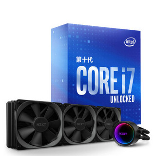 英特尔（Intel）i7-10700K 酷睿八核盒装CPU处理器+ 恩杰 NZXT Kraken海妖X73水冷 CPU散热器套装