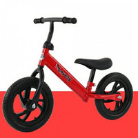 君偕儿童平衡车2-3-6岁小孩宝宝滑步车无脚踏自行车两轮无链条滑行车 红色