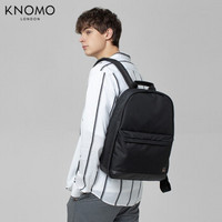 KNOMO 英国Drysdale潮牌双肩包男士背包商务男出差通勤电脑包书包大容量 黑色
