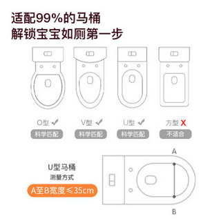 青蛙嘟迪（DuDi）儿童马桶坐便器楼梯式男女宝宝阶梯折叠架圈垫小孩厕所专用便尿盆  粉色PVC软垫款