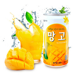 九日韩国进口饮料果粒果汁办公室休闲解渴饮品 芒果汁175ml15罐