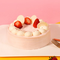贝思客 草莓味冰激凌蛋糕 网红甜品 生日蛋糕下午茶 同城配送
