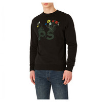 保罗史密斯 PS Paul Smith 20春夏PS系列男士黑色棉质运动衫 M2R-027R-AP1755-79-S
