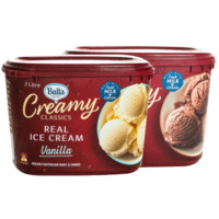 Bulla 桶装鲜奶冰淇淋 澳大利亚原装进口网红冰激凌2L大桶装冷饮 2L*2盒（随机口味）