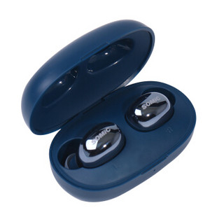 硕美科（SOMIC）W10真无线蓝牙耳机 入耳式运动耳机 蓝牙5.0苹果安卓小米手机通用耳机 藏蓝色