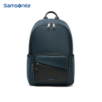 Samsonite/新秀丽双肩包男士休闲电脑包简约时尚运动包旅行包TX1蓝色
