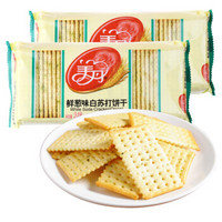 美丹 白苏打饼干 零食早餐 鲜葱味248g*2袋