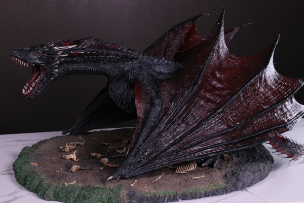 玩模总动员勇敢无畏用龙焰焚尽一切threezero16巨龙卓耿雕像