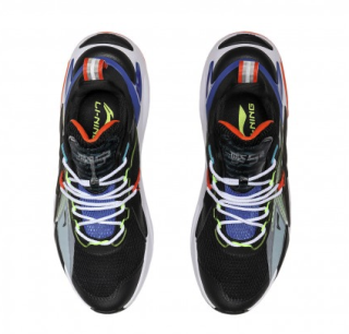 li-ning 李宁 薪火 男士休闲运动鞋 aglq059-3 标准黑/荧光亮绿 39