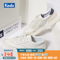 Keds新款女士MATCH POINT皮质板鞋 休闲小白鞋 WH59016 白色/浅色 35