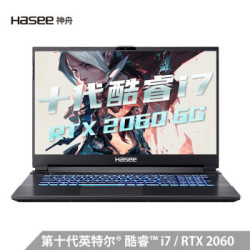 HASEE 神舟 战神 G8-CU7NA (i7-10750H、8G、512G、RTX2060 6G、144Hz、72%%NTSC)