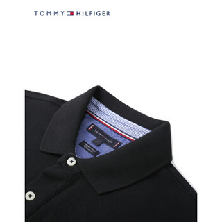 TOMMY HILFIGER男装2020早秋简约长袖POLO衫 MW0MW10767 黑色BDS M