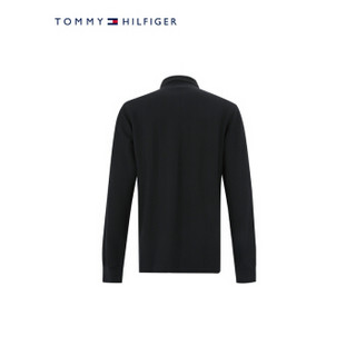 TOMMY HILFIGER男装2020早秋简约长袖POLO衫 MW0MW10767 黑色BDS M