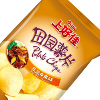 oishi上好佳田园薯片红烧牛肉味80g