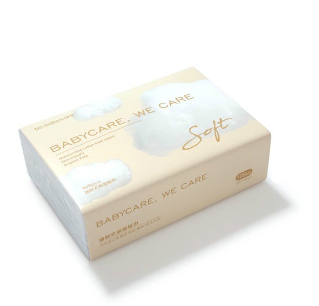 babycare婴儿云柔巾保湿纸新生儿超柔纸巾非湿巾8包抽纸宝宝家用