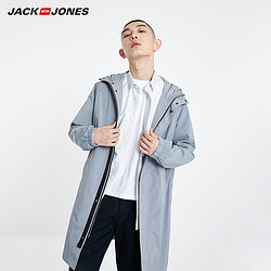 JackJones 杰克琼斯 219121506AA 防泼水连帽长款外套