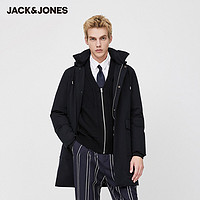 限尺码：JackJones 杰克琼斯 219412532B 防风立领商务羽绒服