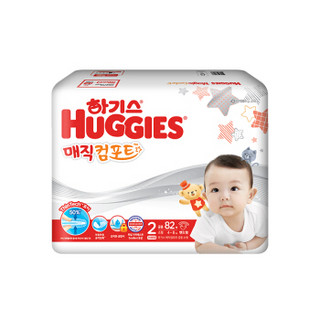 韩国好奇(Huggies) 新魔法超薄纸尿裤 S82片 4-8kg 男女通用 *7件