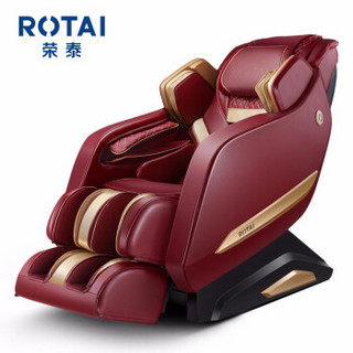 荣泰ROTAI智能按摩椅家用全身太空豪华舱全自动多功能电动按摩椅精选推荐RT6910s 专柜同款 中国红厂仓