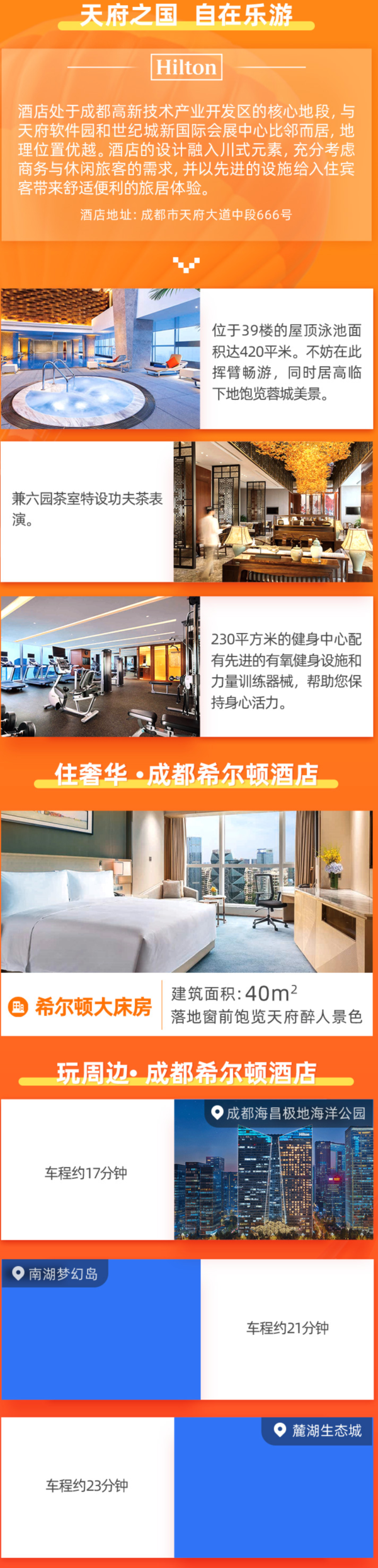 飞猪百亿补贴 成都希尔顿酒店希尔顿大床房