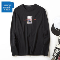 JEANSWEST 真维斯 JWM8-178014 男士纯棉印花打底T恤衫