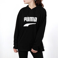 PUMA 彪马 女子 生活系列 Downtown Hoody 针织卫衣 579044 01黑色 M码