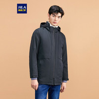 HLA海澜之家风衣男连帽休闲可脱卸2020冬季时尚微弹外套HWFAD4Q013A藏青(13)165/84A(46) cz