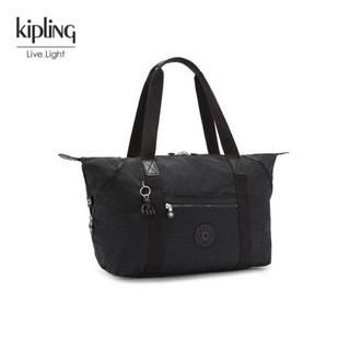 Kipling 凯浦林凯普林男女款双肩包背包手提通勤出差电脑包两用包 K13405黑皮诺色 手提包