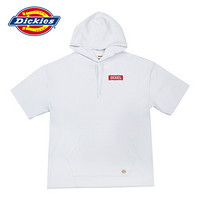 dickies 短袖卫衣 短袖男 卫衣短袖 卫衣6分袖 连帽短袖卫衣 潮牌短袖卫衣 男式上衣 DK004639 白色 L