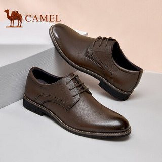 骆驼（CAMEL） 正装鞋男时尚软面办公休闲商务皮鞋 A032201020 棕色 40