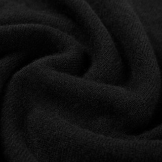 HLA海澜之家套头衫男2020冬季简约温暖细腻舒适有型温暖毛衫HNZRJ4Q001A黑色(02)175/92A(50)