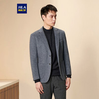 HLA 海澜之家 休闲西服男灰色系平驳领保暖舒适单西外套 cz