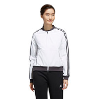 adidas 阿迪达斯 WV BOMBER 3S 女士运动夹克 FK3509 白/一度灰 S