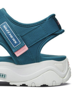 SKECHERS 斯凯奇 D'lites 2.0 女士户外凉鞋 88888342/TEAL 蓝绿色 35