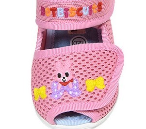 MIKI HOUSE HOT BISCUITS 婴儿透气网面二段学步凉鞋 粉色 内长13cm
