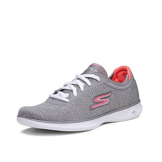 SKECHERS 斯凯奇 Go Step Lite  女士休闲运动鞋 14485 灰色/粉红色 36