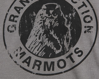 Marmot 土拨鼠 男士运动T恤 Q54200 灰白 S