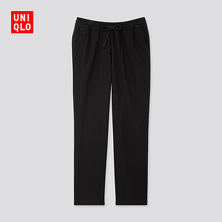 限尺码：UNIQLO 优衣库 419905 法兰绒松紧长裤