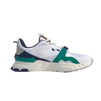 LI-NING 李宁 启程001系列 男士运动鞋 AGCQ005 标准白/青椒绿/深紫蓝 43.5