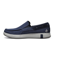 SKECHERS 斯凯奇 ON THE GO系列 男士运动帆布鞋 55446/NVY 39.5 海军蓝色