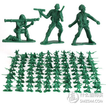 爷青回！KIDNOAM 军人小兵人（100个）军事塑料模型，火速晒单！