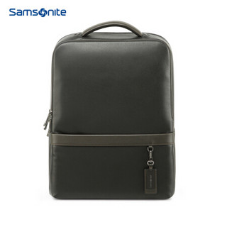 Samsonite 新秀丽 电脑包牛皮男包男士双肩包笔记本包精英商务BC9