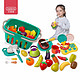 贝恩施儿童玩具水果切切乐男孩女孩切水果玩具 过家家厨房玩具拼切蔬果手提篮30件套BC9902
