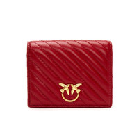 PINKO 品高 1P21U6Y6KT 羊皮迷你斜挎卡包  1P21U6Y6KT  红色R72